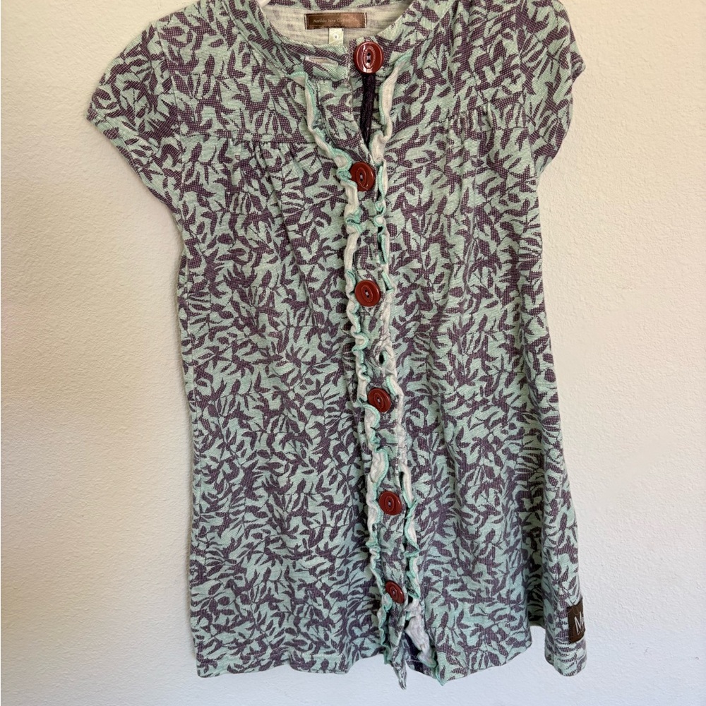 Matilda Jane Green and Brown Casual Kids Dress